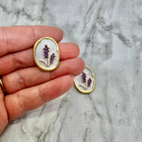 Lavender Seal Earrings