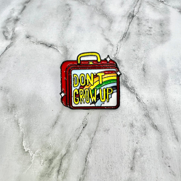 Don’t Grow Up Lunchbox Pin