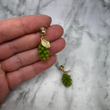 Green Grape Cluster Earrings