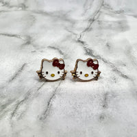 Kitty Bow Stud Earrings