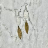 Snow Feather Earrings