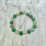 Sea Green & Agate Bracelet