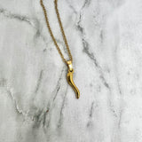 Simple Gold Chile Necklace