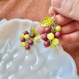 Mixed Grape Cluster Earrings