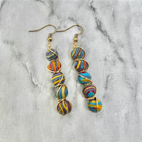 Primary Color Wrap Earrings