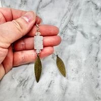 Snow Feather Earrings