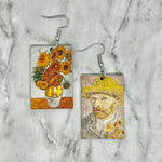 Wood Van Gogh Earrings
