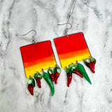 Ombré New Mexico Chile Earrings