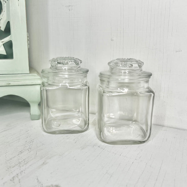 Starburst Mini Apothecary Jars- Set of 2