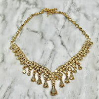 Champagne Cascading Teardrop Necklace