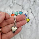Howlite Heart Necklaces