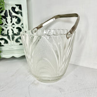 Vintage Glass Ice Bucket