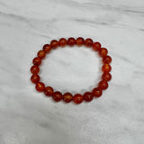 Red Orange Glass Bracelet