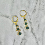 Trifecta Jade Drop Earrings