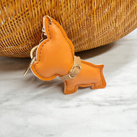 Orange Bulldog Keychain