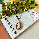 Tortoise Cameo Gold Necklace