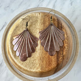 Copper Fan Earrings