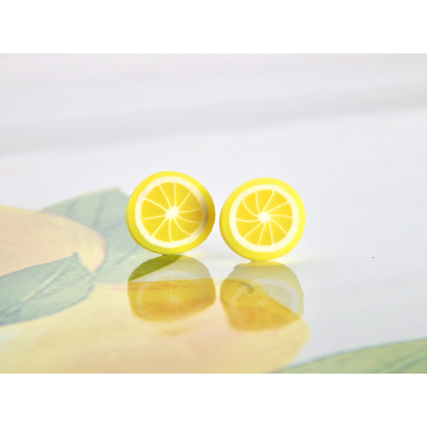 Lemon Slice Stud Earrings