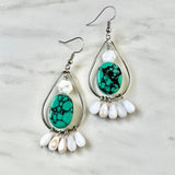 Turquoise & Shell Earrings