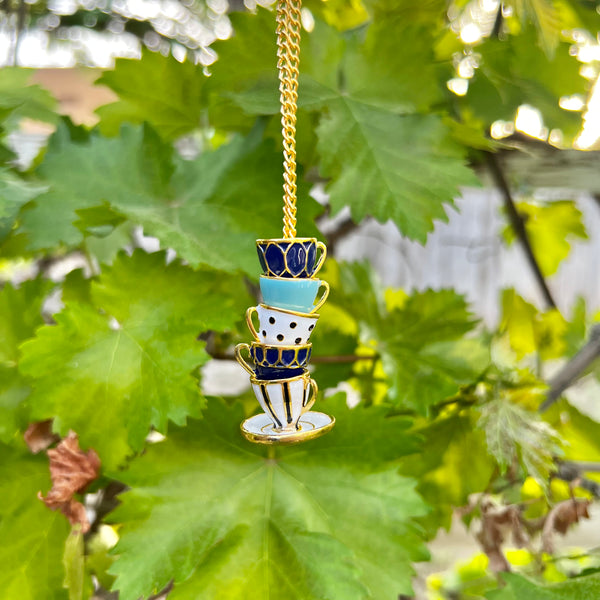 Mad Hatter Tea Time- The Blues- Necklace